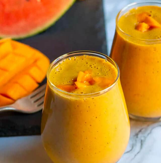 Healthy Vegan Mango Breakfast Smoothie GWS Poster