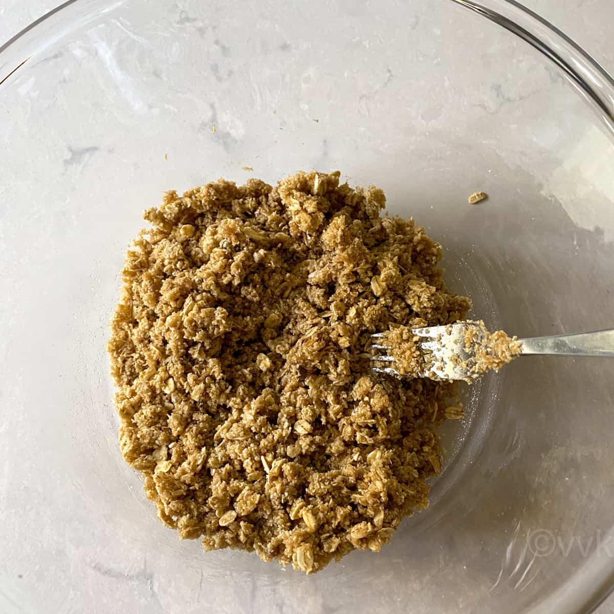 crumb mixture using oat flour