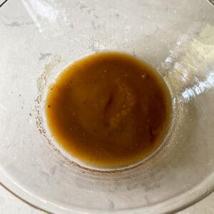 mixing oil and sugar