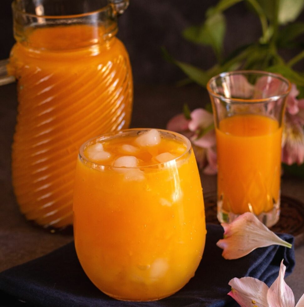 Homemade Mango Nectar Fresh Mango Juice Vidhya’s Vegetarian Kitchen