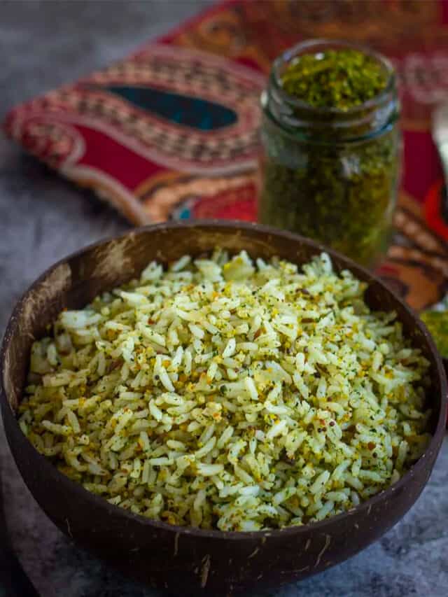 Kothamalli Sadam | Cilantro Rice