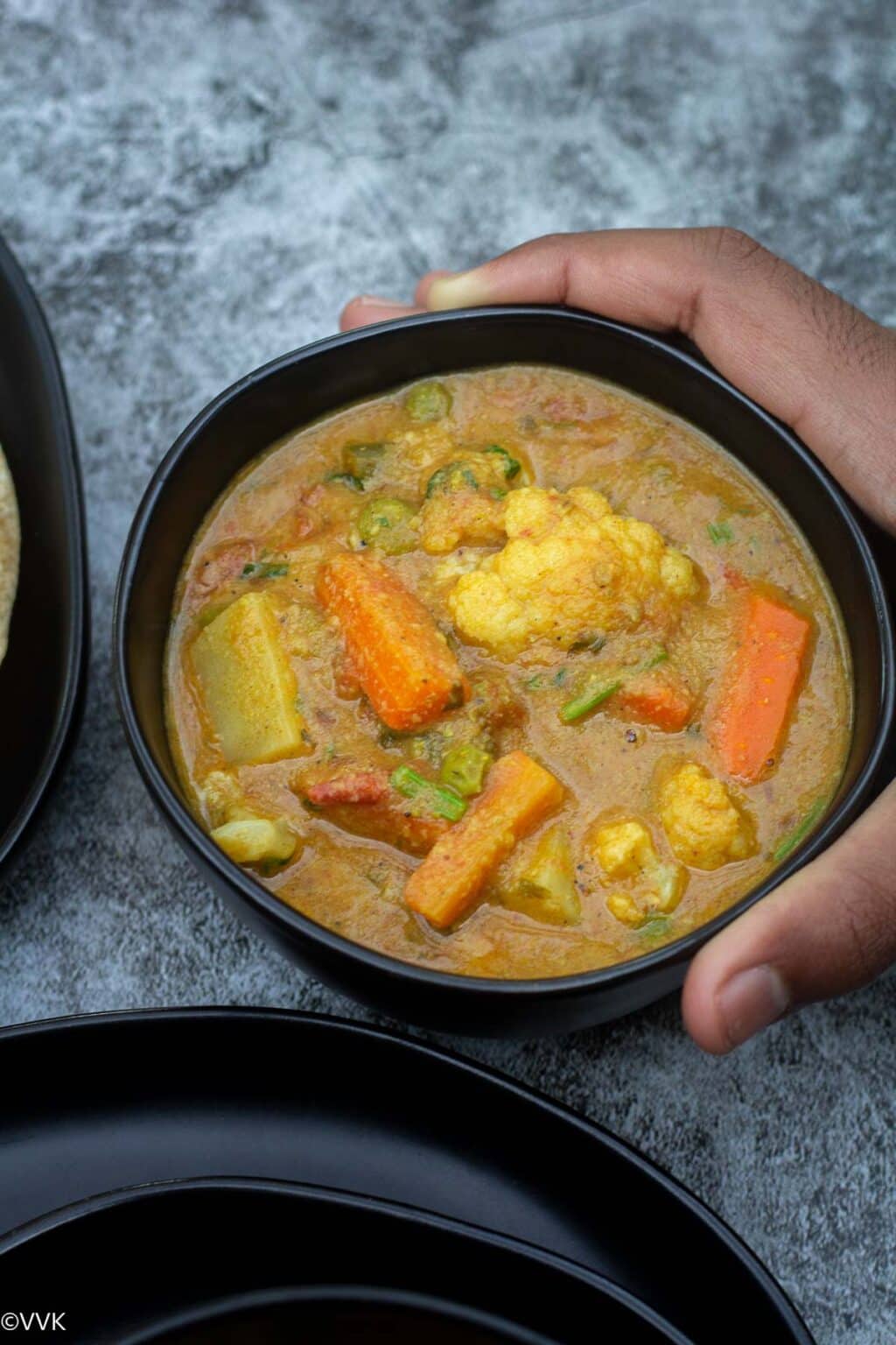 No Onion No Garlic Veg Kurma Easy Pressure Cooker Vegetable Kurma