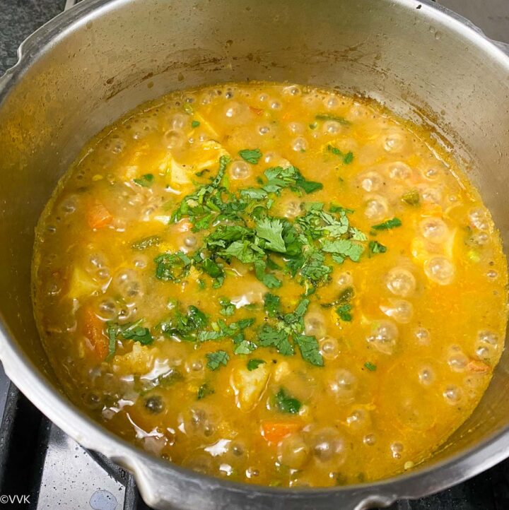 No Onion No Garlic Veg Kurma Easy Pressure Cooker Vegetable Kurma