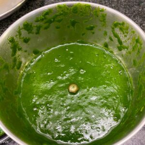 pureed spinach
