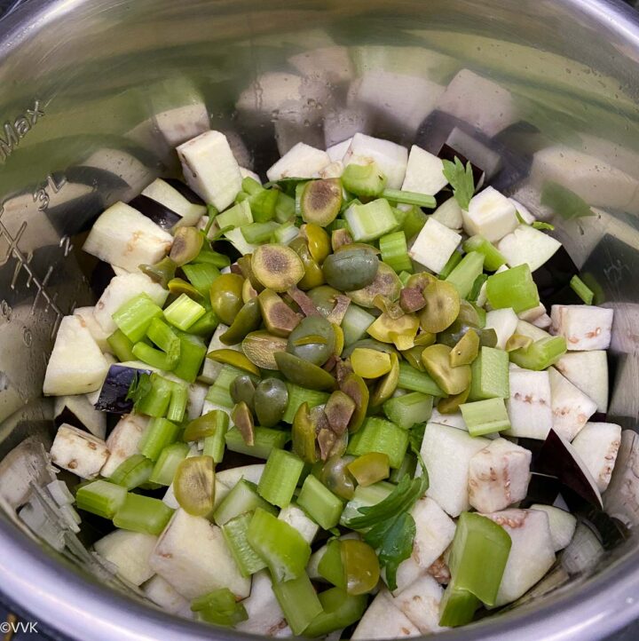 Instant Pot Caponata Sicilian Eggplant Dish Vidhya’s Vegetarian Kitchen
