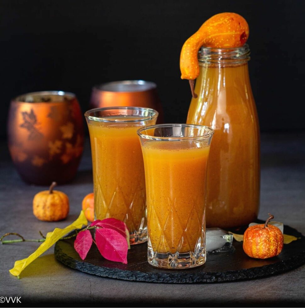 Harry Potter Pumpkin Juice | Easy Pumpkin Juice - Vidhya’s Vegetarian ...