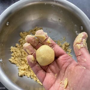 shaping the ladoo