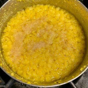 cooked dal with salt added