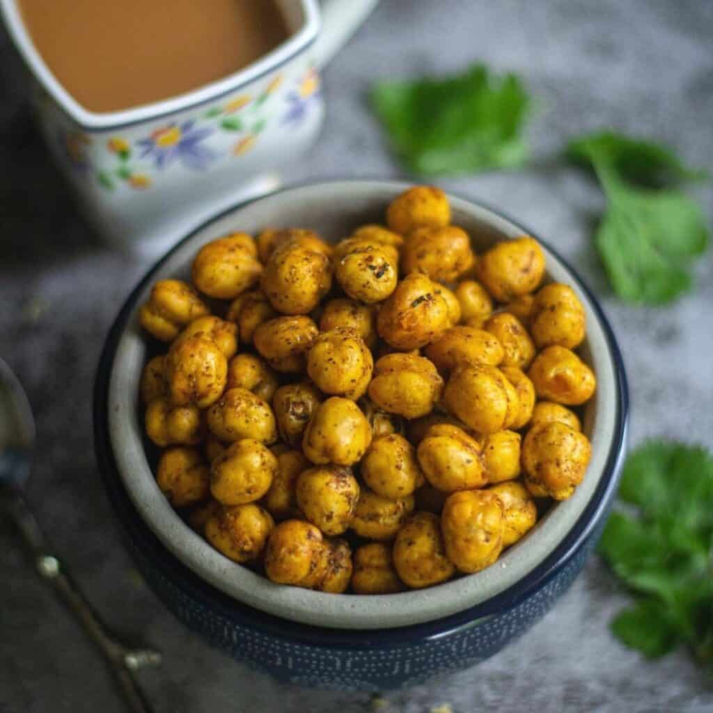 Crispy Air Fryer Chickpeas Roasted IndianStyle Chickpeas