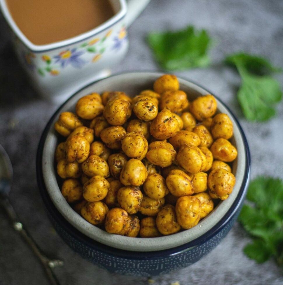 Crispy Air Fryer Chickpeas Roasted IndianStyle Chickpeas