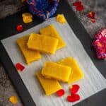 mysore pak with text overlay for pinterest