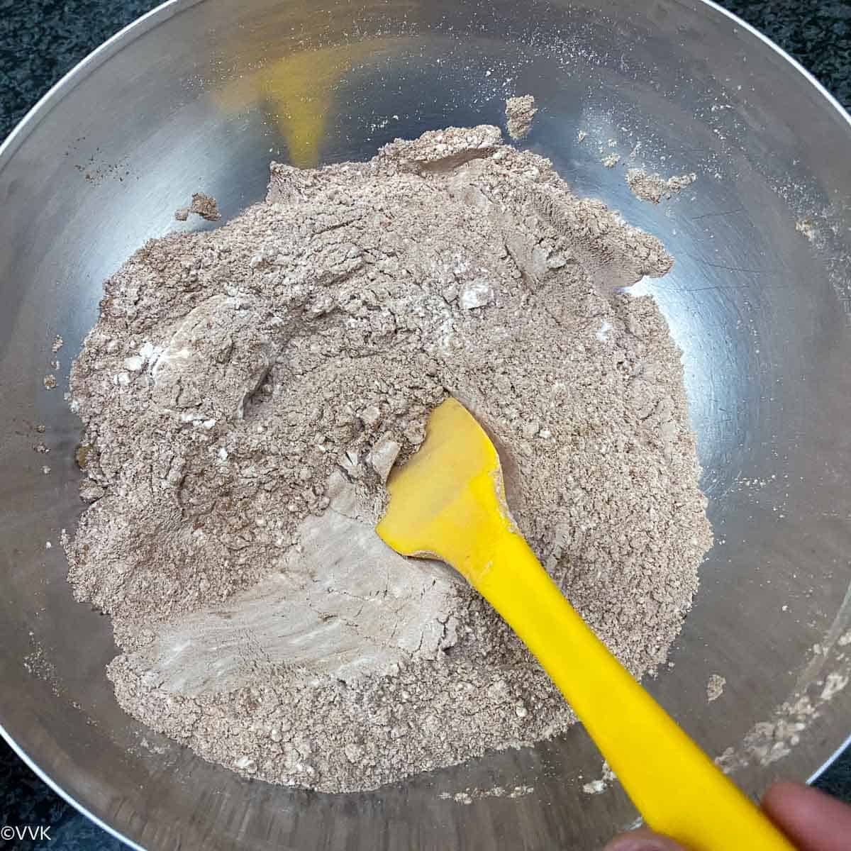 the dry ingredients