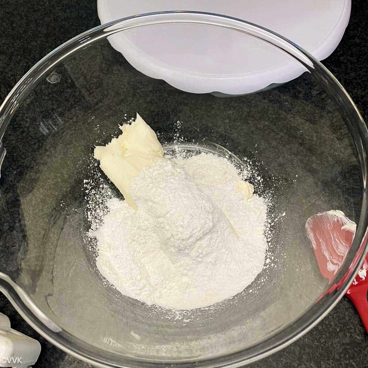 cream cheese and sugar for frosting