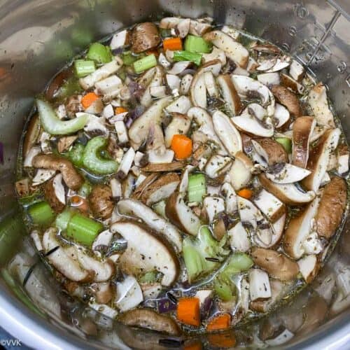Vegan Mushroom and Wild Rice Soup Instant Pot Wild Rice Soup