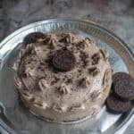 eggless oreo cake with text overlay for pinterest
