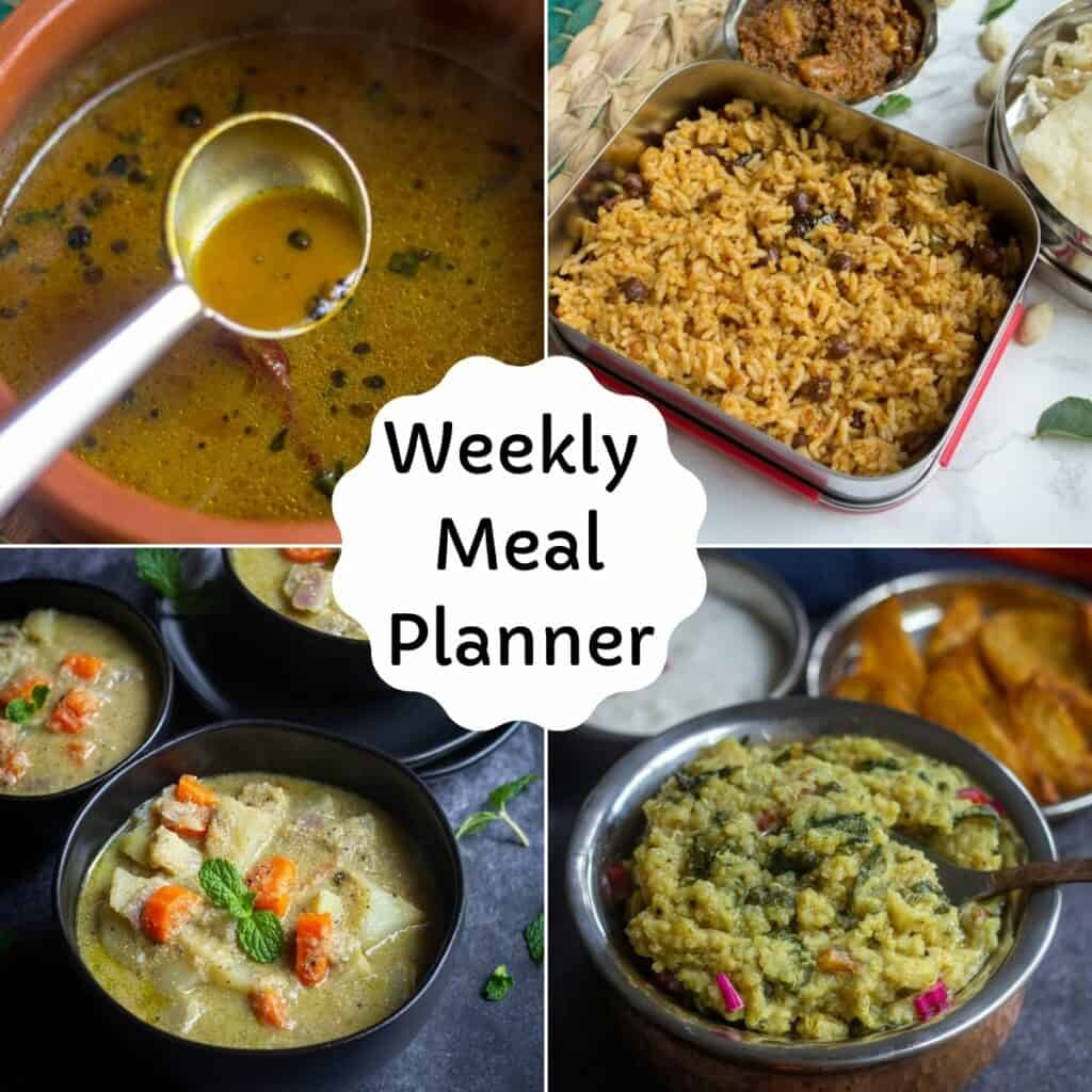 Vegetarian Meal Plan - Vidhya’s Vegetarian Kitchen