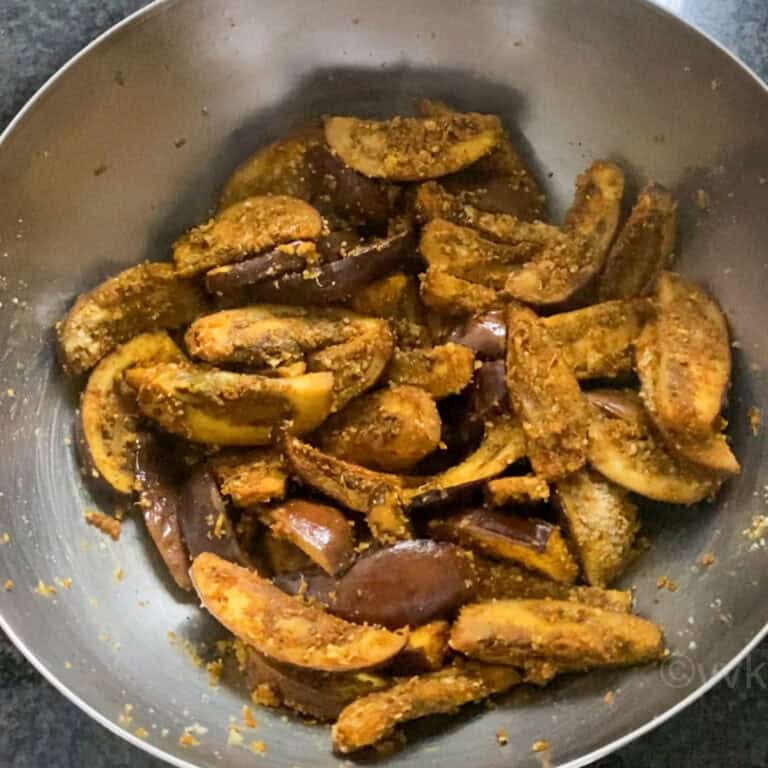 Air Fryer Brinjal Dry Curry Baby Eggplant Roast