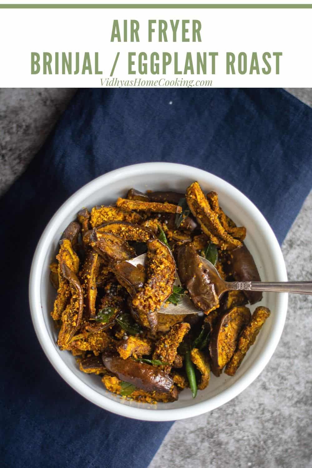 Air Fryer Brinjal Dry Curry Baby Eggplant Roast