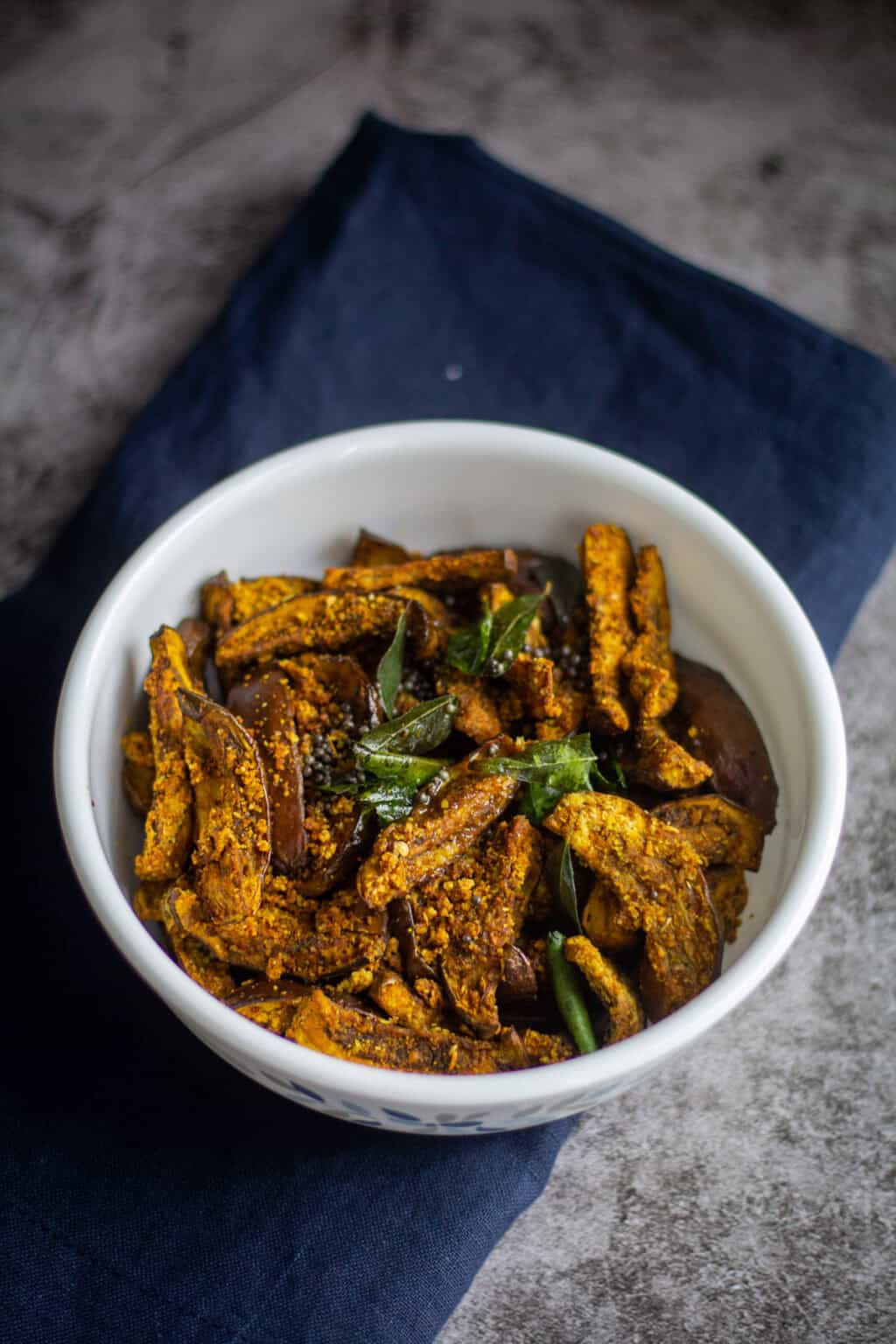 Air Fryer Brinjal Dry Curry Baby Eggplant Roast