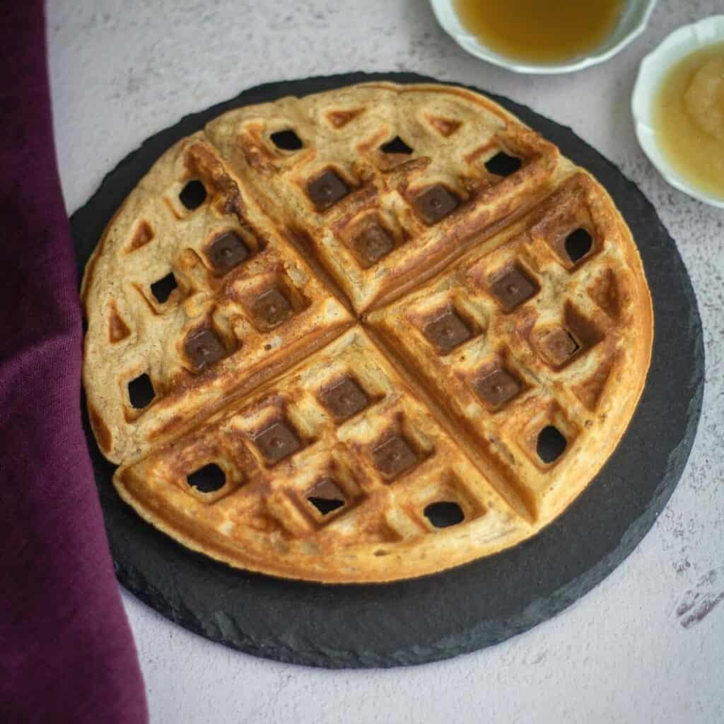 Eggless Applesauce Waffles With Quinoa Flour