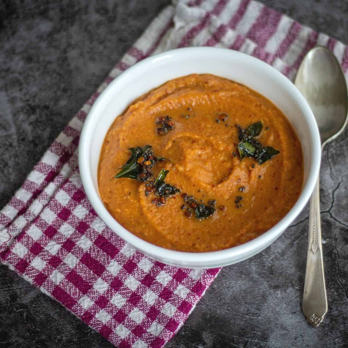 Tomato Chutney Recipe Vidhya’s Vegetarian Kitchen