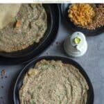 Horse gram adai with text overlay for pinterest
