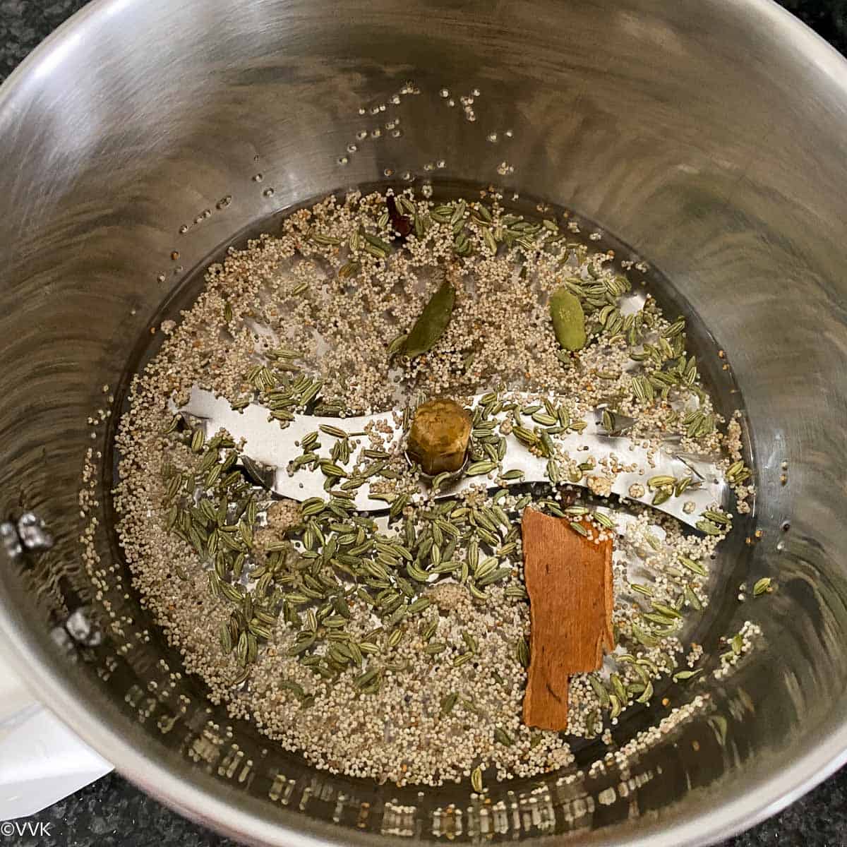 soaking the whole spices