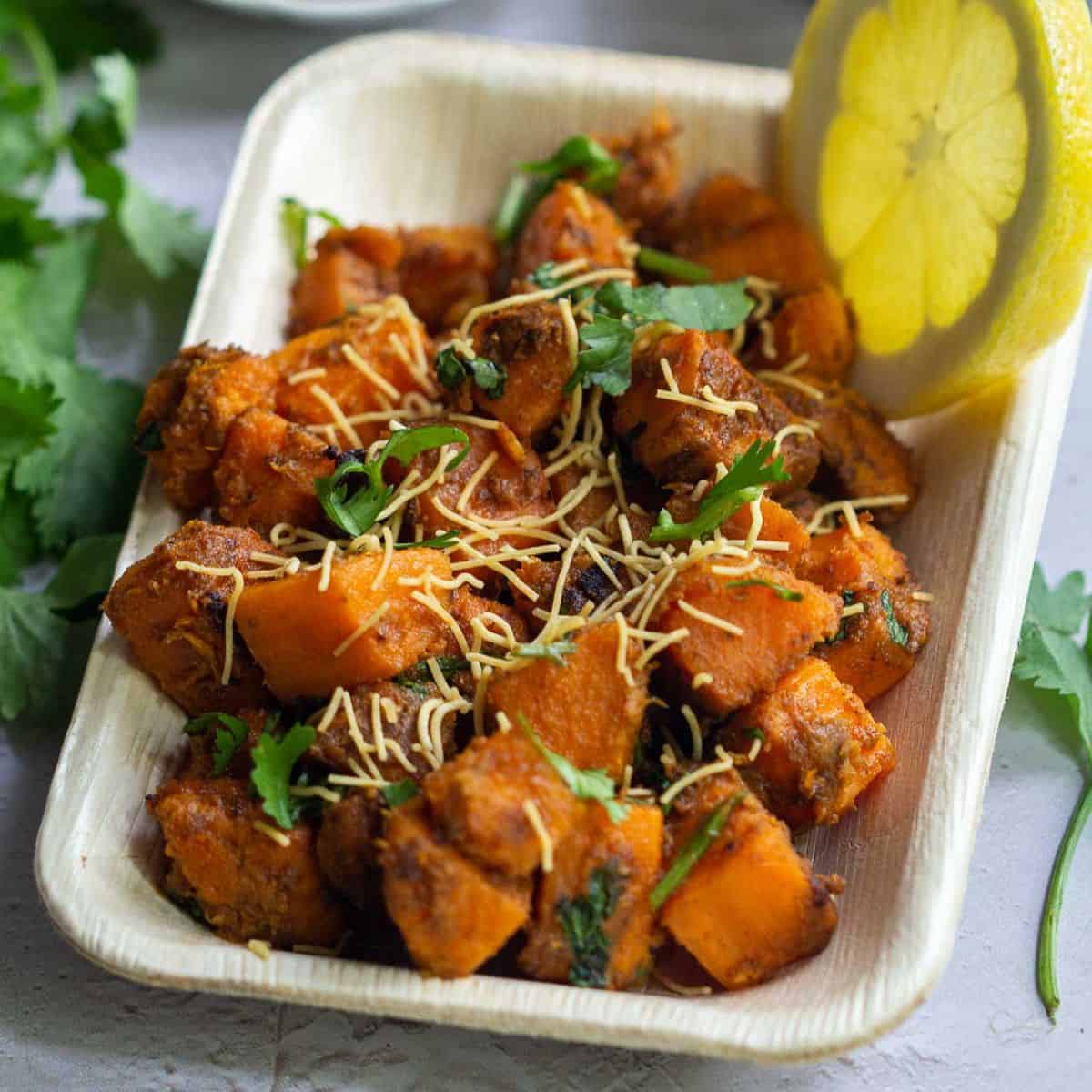 Sweet Potato Chaat - Vidhya’s Vegetarian Kitchen