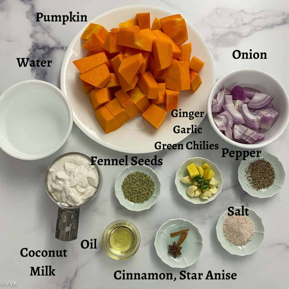 ingredients required for pumpkin soup
