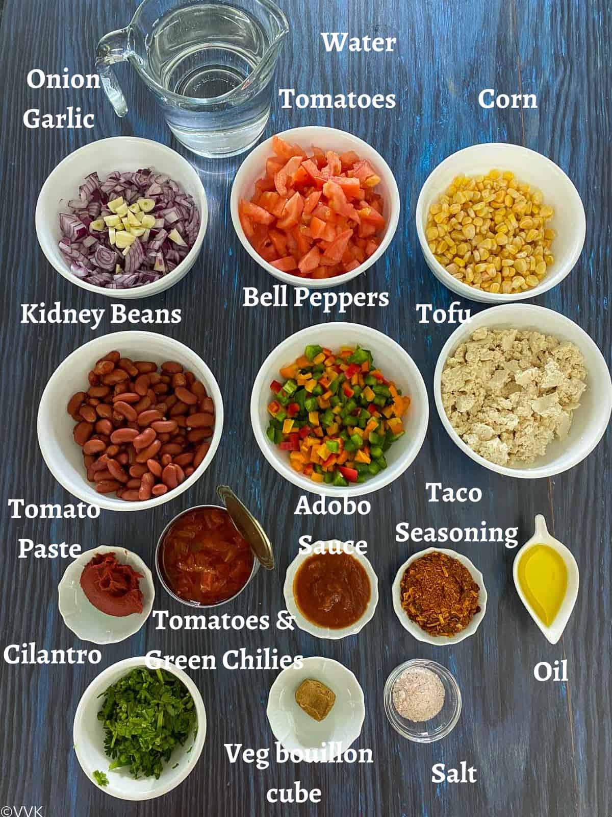 ingredients required for taco soup