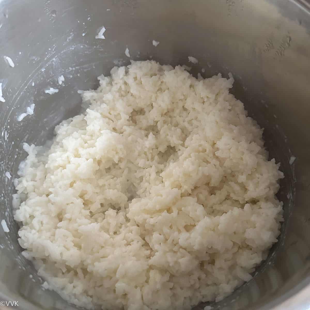 mashed rice