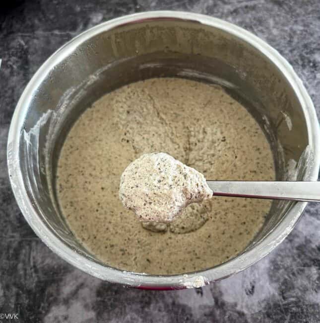 fermented millet idli dosa batter