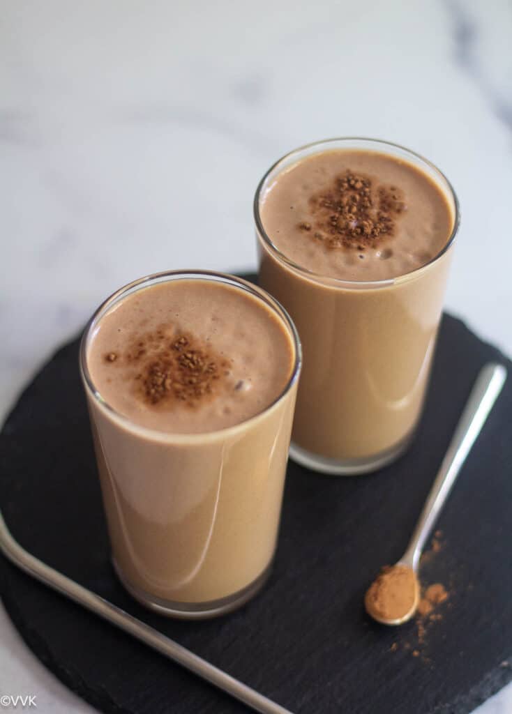 Chikoo Chocolate Lassi Sapodilla Lassi Vidhya’s Vegetarian Kitchen