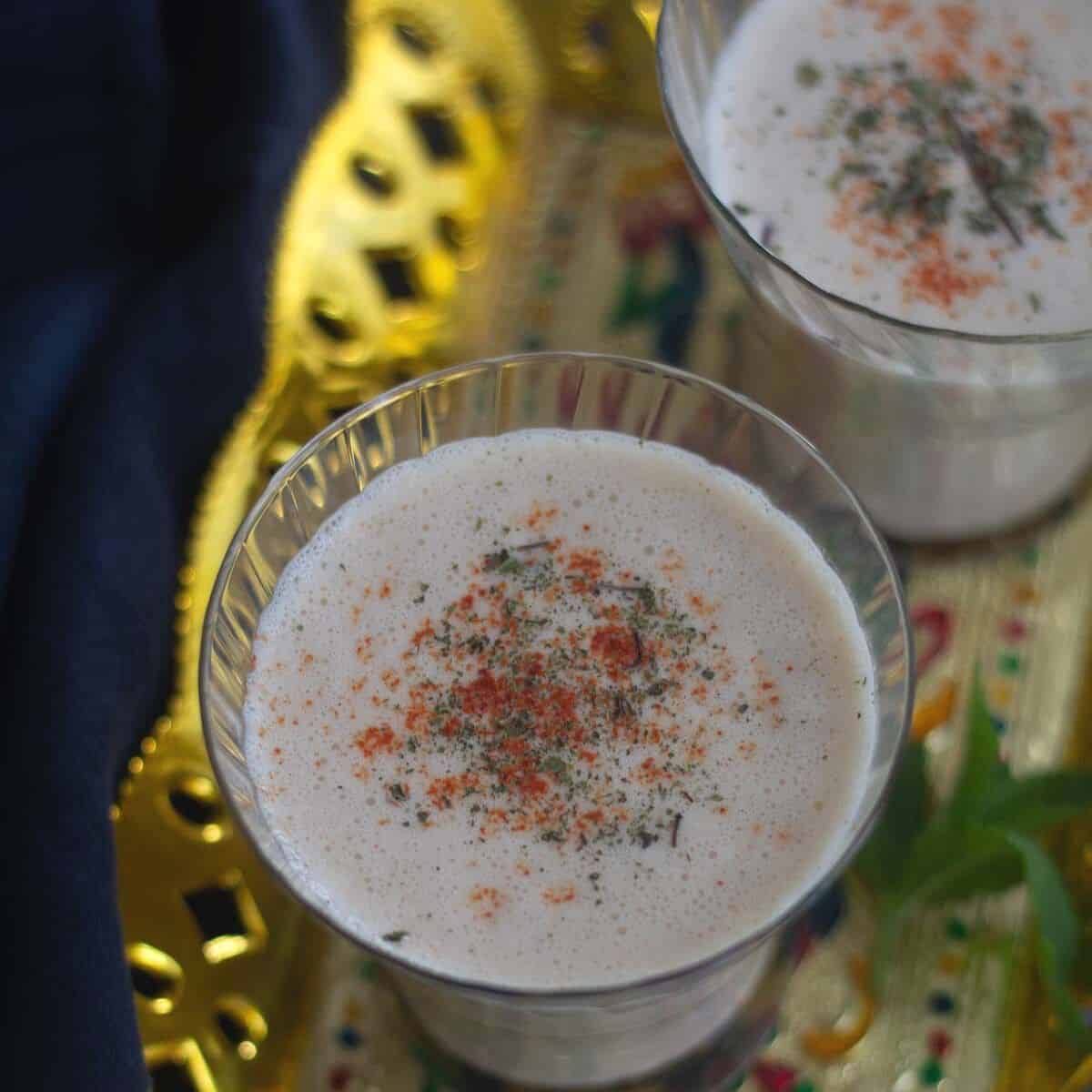 Dates and Gulkand Lassi - Vidhya's Vegetarian Kitchen