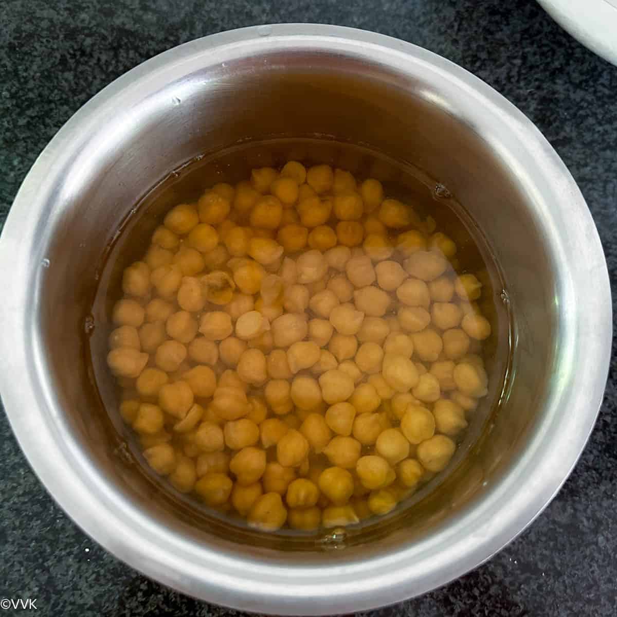 pressure cooking the chickpeas