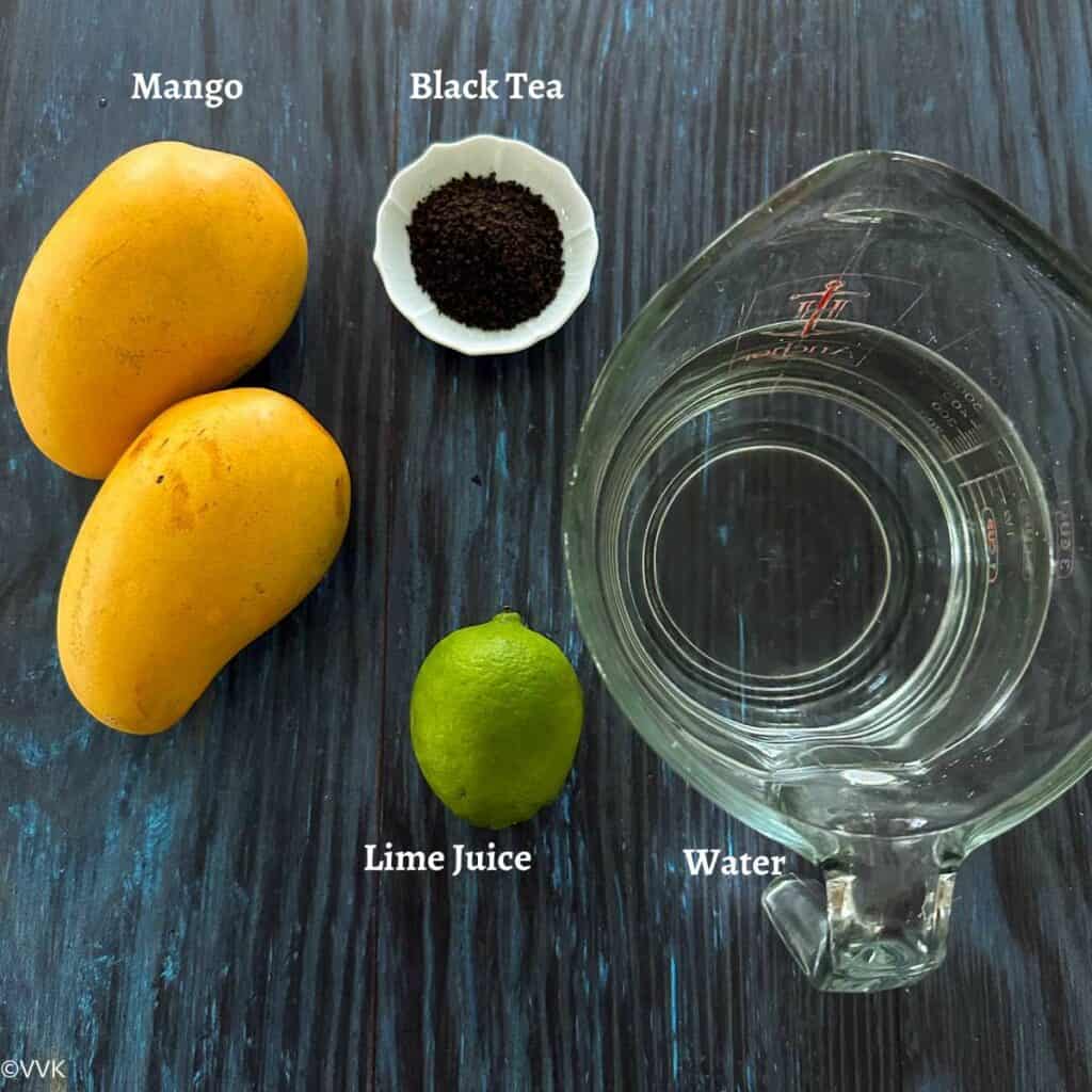 Refreshing Mango Iced Tea with Fresh Ingredients Vidhya’s Vegetarian