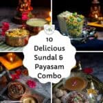 collage of sundal and payasam combo for pinterest