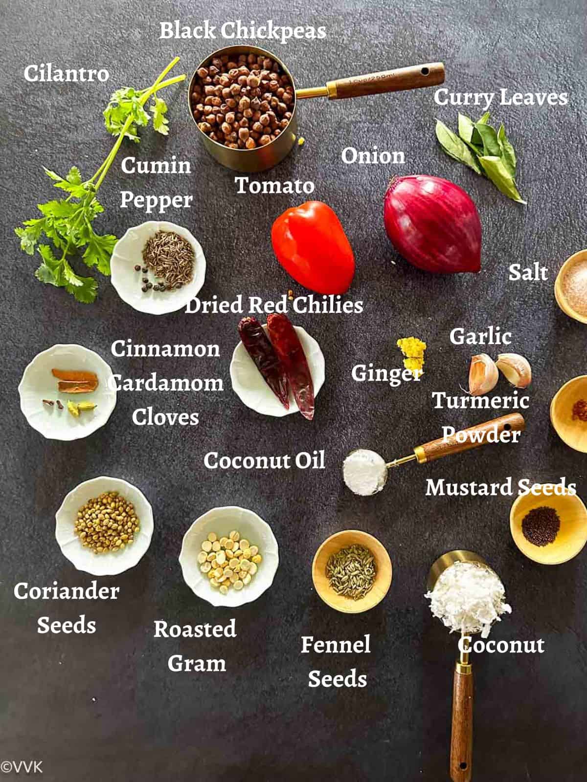 ingredient list required for kadala curry