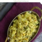 pappali kai kootu with text overlay for pinterest