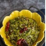 snow peas stir fry with text overlay for pinterest