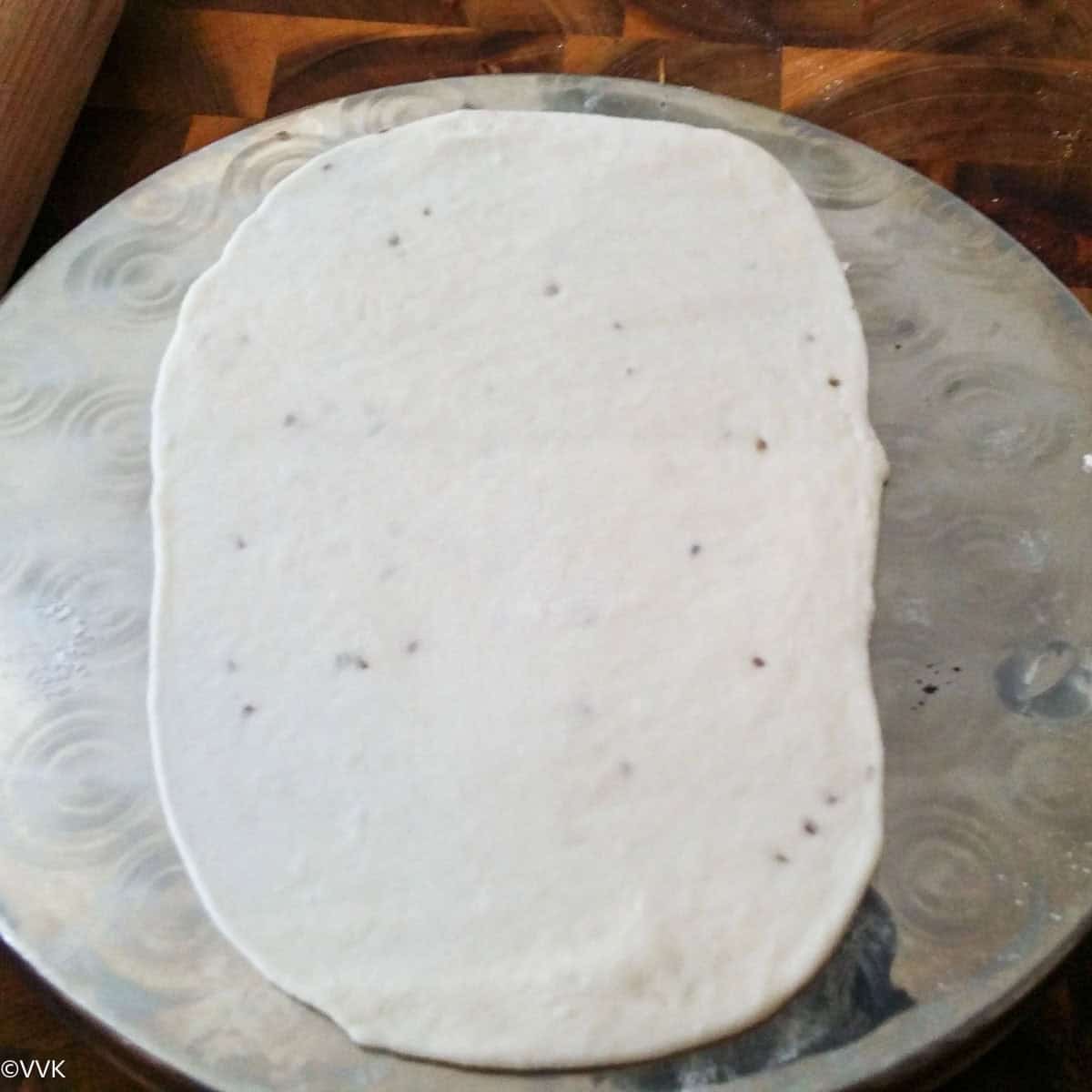 rolling into elliptical shape