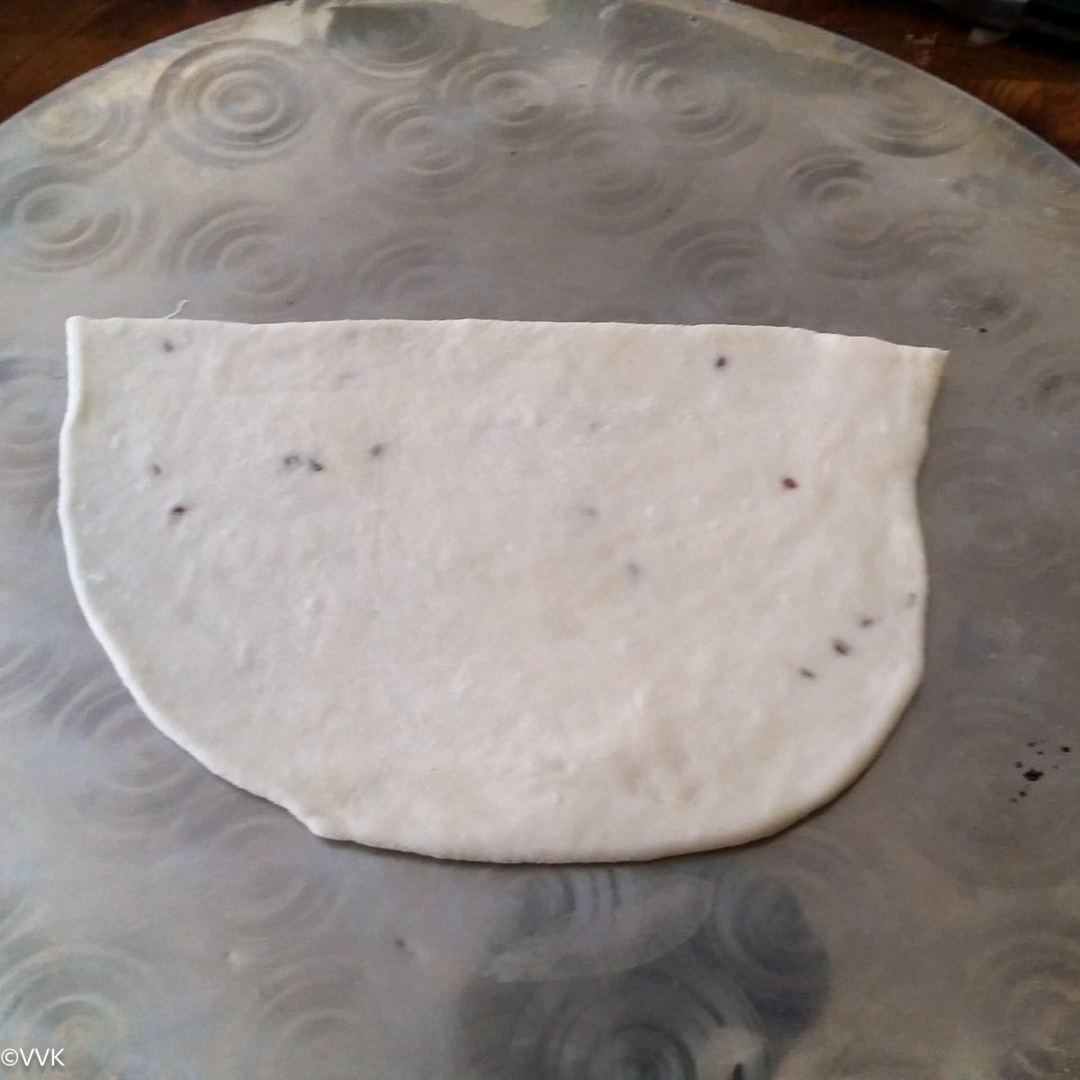 applying water around the edges