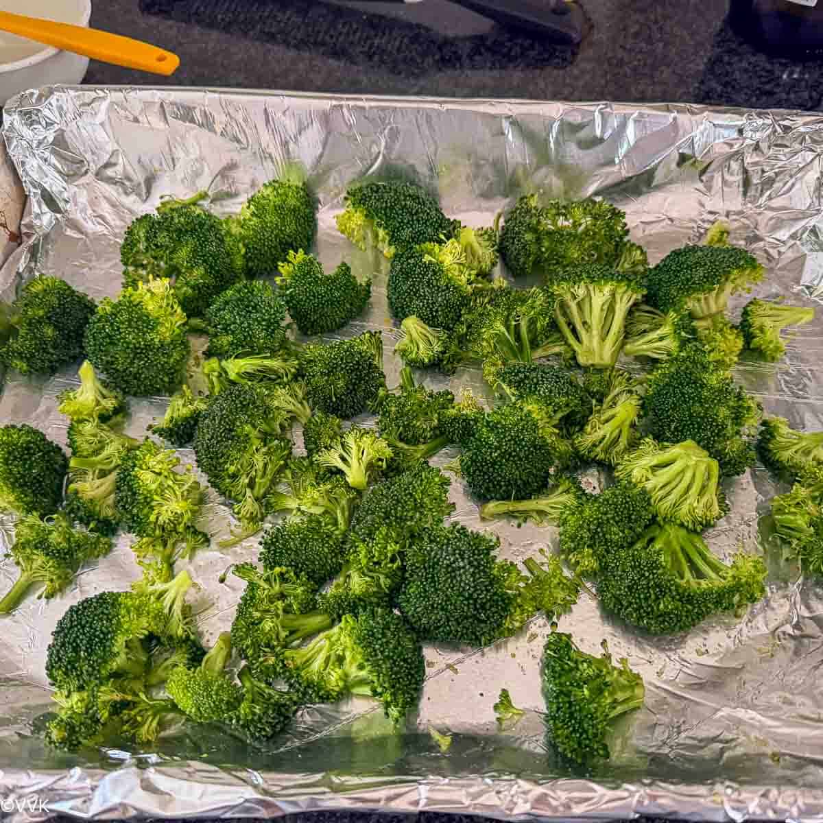 broccoli coasted with seasoning