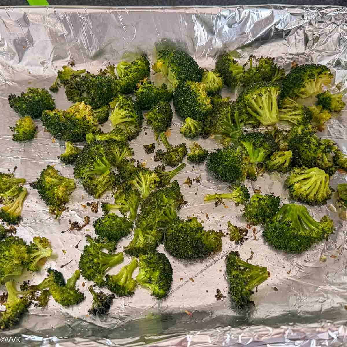 broccoli roasted for 20 minutes