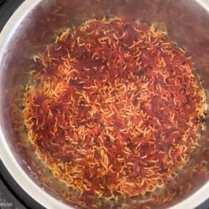 beets pulao ready from instant pot