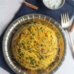 semiya pulao with text overlay for pinterest