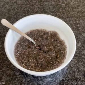 soaked chia seeds